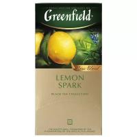 Чай черный Greenfield Lemon Spark в пакетиках, 25 шт., 1 уп