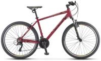Велосипед Stels Navigator 590 V K010 26" бордовый/салатовый (2021) (18" - ваш рост 170-180 см)