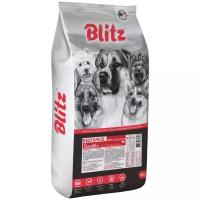 Сухой корм для собак Blitz при чувствительном пищеварении, говядина, с рисом 15 кг