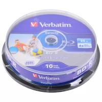 Диск BD-R Verbatim 25Gb 6x (cake box 10шт) (43804)