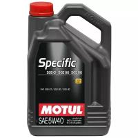Синтетическое моторное масло Motul Specific 502 00 505 00 505 01 5W40, 5 л