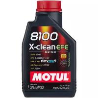 Синтетическое моторное масло Motul 8100 X-clean EFE 5W30, 1 л