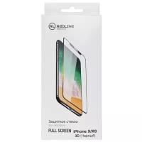RedLine Защитное стекло RedLine для Apple iPhone X/XS 3D Full Glue (черная рамка)