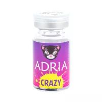 Контактные линзы цветные ADRIA, Adria Crazy, Квартальные, BLACK OUT, -0,00 / 14 / 8,6 / 1 шт