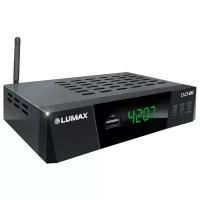 Ресивер эфирный HD (DVB-T2) LUMAX DV4207HD мет, дисп, 3 кн, встр Wi-Fi , обуч пульт, бп 5В