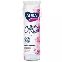 Ватные диски Aura Beauty Cotton pads, 100 шт., пакет