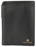 Бумажник для документов с ручкой Cross Concordia, кожа наппа, черный, 14х11х1 см