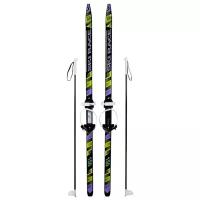 Лыжи подростковые Олимпик Ski Race, с палками, 110 см, стеклопластик, универсальное крепление, длина 150 см