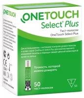 OneTouch тест-полоски Seleсt Plus, 50 шт