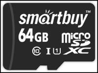 Карта памяти SmartBuy microSDXC Class 10 UHS-I U1 64 GB, чтение: 80 MB/s