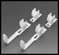 Монтажный комплект креплений EasyFix (2 штуки) для трубчатых радиаторов Zehnder, Arbonia цвет белый (Ral 9016)