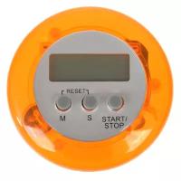 Таймер электронный (цифровой). Батарейка в комплекте. С подставкой, магнитом и сигналом. (оранжевый)