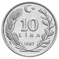 Монета Банк Турции 10 лир 1987 года