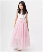 Платье нарядное с пышной юбкой розовое Button Blue, размер 146, мод. 222BBGP25011200