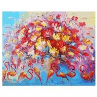 Белоснежка Картина по номерам "Танец красного фламинго 40х50 см (156-AB)