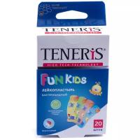 TENERIS Fun Kids лейкопластырь бактерицидный, 20 шт