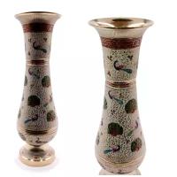 Ваза декоративная латунь Flower Vase с павлинами 35см 1344гр 513276