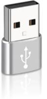 Переходник PALMEXX USB2.0 (m) - USB Type-C (f), серебристый