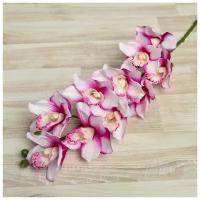 Цветы искусственные "Орхидея амабилис" 90 см, бело-сиреневая 2337942