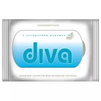 Diva Влажные салфетки для интимной гигиены с экстрактом ромашки, 20 шт