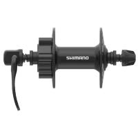 Втулка передняя Shimano TX506 32 отверстия 6 болтов QR черная EHBTX506BAL