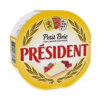 Сыр President Petit Brie мягкий с белой плесенью 60% 125г
