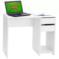 Стол компьютерный с 2 ящиками Ультра Белый 900х750х450
