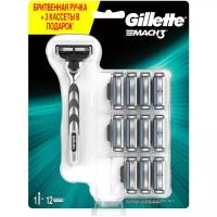 Бритвенный станок Gillette Mach3, 9+3 шт