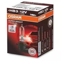 Лампа автомобильная галогенная OSRAM Super Bright Premium 69005SBP HB3 12V 100W P20d 1 шт