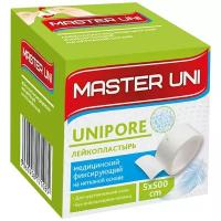 Master Uni UNIPORE лейкопластырь фиксирующий на нетканой основе, 5х500 см, 1 шт.