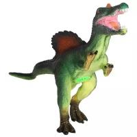 Игрушка для детей Динозавр ТМ "КОМПАНИЯ ДРУЗЕЙ", серия "Животные планеты Земля", с чипом, звук - рёв животного, игрушечное животное, дикий игрушечный зверь, эластичный пластик, 59.0X12.0X38.5 см