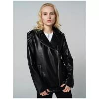 Куртка из экокожи ТВОЕ A7289 размер L, черный, WOMEN