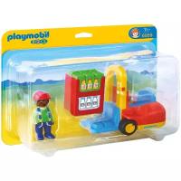 Набор с элементами конструктора Playmobil 1-2-3 6959 Вильчатый погрузчик