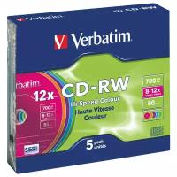 Диск CD-RW Verbatim 700Mb 12x