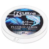 Монофильная леска AQUA FC Ultra Fluorocarbon d=0.16 мм, 30 м, 2.45 кг, прозрачный
