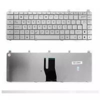 Клавиатура для ноутбука Asus N45, N45S, N45SF Series. Г-образный Enter. Серебристая, без рамки. PN: AENJ4701010.