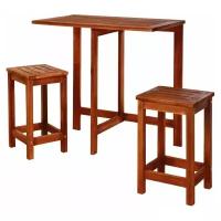 Комплект мебели для балкона реден (стол и 2 табурета), дерево