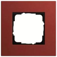 Рамка 1- постовая Gira Esprit Lenoleum- Multiplex красный 0211229