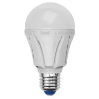 Лампа светодиодная Uniel, Яркая LED-A60 8W/NW/E27/FR PLP01WH E27, A60, 8Вт, 4000К