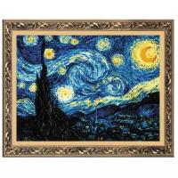 Риолис Набор для вышивания крестом Звёздная ночь (по мотивам картины В. Ван Гога) 40 х 30 см (1088)