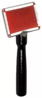 Щетка-пуходерка #1 All Systems Sliker Brush Small, черный/красный