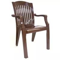 Кресло пластиковое Стандарт Пластик Премиум-1 90 x 45 x 56 cм шоколадное