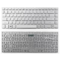 Клавиатура для ноутбука Acer Aspire 3830T серебристая без рамки