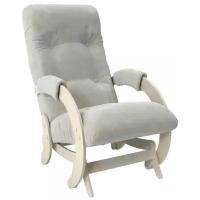 Кресло качалка глайдер Модель 68 каркас дуб шампань ткань verona light grey