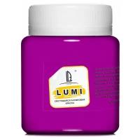 Luxart 87456 Акриловая светящаяся краска Lumi люминесцентный фиолетовый 80 мл