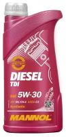 MANNOL Diesel TDI SAE 5w-30 (1л.) Синт.моторное масло API SN/CF; ACEA C2/С3; Dexos2; VW 505.01/502.00