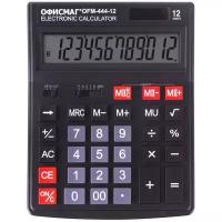 Калькулятор бухгалтерский ОфисМаг OFM-444-12 черный