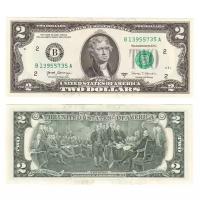Банкнота 2 доллара США, 2017 UNC В - Нью-Йорк