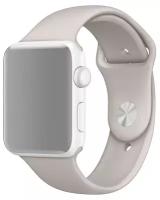 Ремешок для Apple Watch 1-6/SE 38/40 мм силиконовый InnoZone - Каменный (APWTSI38-10)