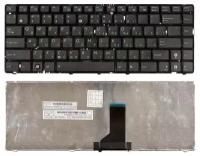 Клавиатура для ноутбука Asus K42DY, русская, черная с черной рамкой